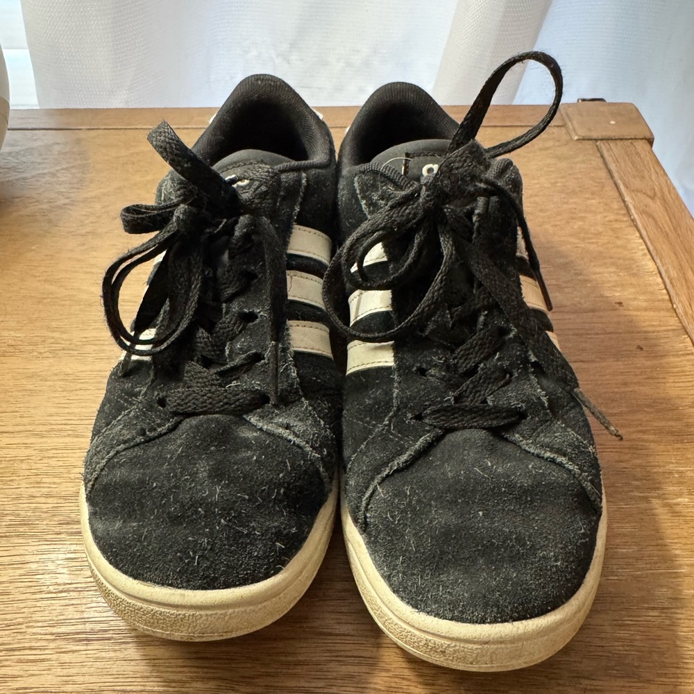 Adidas Classic Black and Cream Sneakers